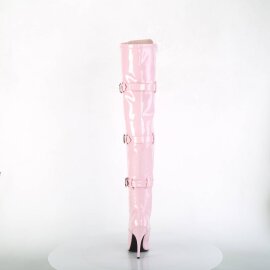 Pleaser SEDUCE-3028 Overknee Stiefel Lack Rosa EU-38 / US-8