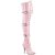 Pleaser SEDUCE-3028 Overknee Stiefel Lack Rosa EU-38 / US-8
