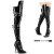 Pleaser SEDUCE-3080 Overknee Stiefel Lack Schwarz EU-38 / US-8