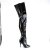 Pleaser SEDUCE-4010 Overknee Stiefel Lack Schwarz EU-37 / US-7