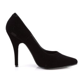 Pleaser SEDUCE-420 Pumps Samt Schwarz EU-35 / US-5