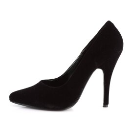Pleaser SEDUCE-420 Pumps Samt Schwarz EU-38 / US-8