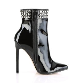 Pleaser SEXY-1006 Stiefeletten Lack Schwarz EU-43 / US-13