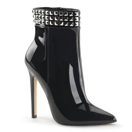 Pleaser SEXY-1006 Stiefeletten Lack Schwarz EU-35 / US-5