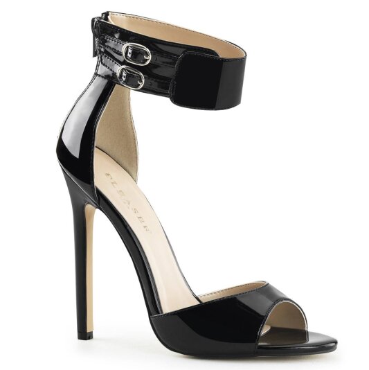 Pleaser SEXY-19 Sandaletten Lack Schwarz EU-35 / US-5