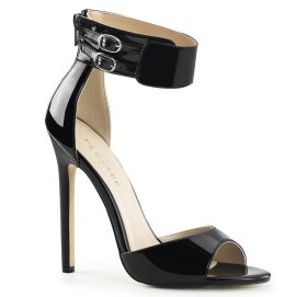 Pleaser SEXY-19 Sandaletten Lack Schwarz EU-35 / US-5