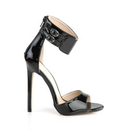 Pleaser SEXY-19 Sandaletten Lack Schwarz EU-35 / US-5