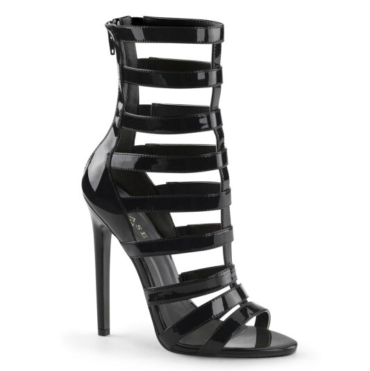 Pleaser SEXY-52 Sandaletten Lack Schwarz EU-35 / US-5
