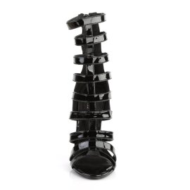 Pleaser SEXY-52 Sandaletten Lack Schwarz EU-35 / US-5