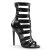 Pleaser SEXY-52 Sandaletten Lack Schwarz EU-35 / US-5