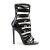 Pleaser SEXY-52 Sandaletten Lack Schwarz EU-35 / US-5