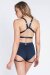Lunalae Top Follow Me Navy Blue S