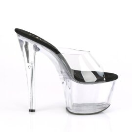 Pleaser SKY-301 Plateau Pantoletten Transparent EU-35 / US-5