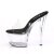 Pleaser SKY-301 Plateau Pantoletten Transparent EU-35 / US-5