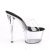 Pleaser SKY-301 Plateau Pantoletten Transparent EU-35 / US-5