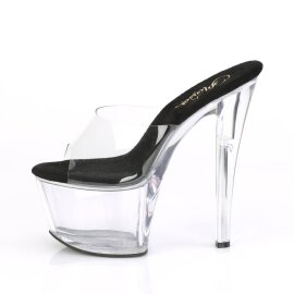 Pleaser SKY-301 Plateau Pantoletten Transparent EU-38 / US-8