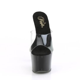 Pleaser SKY-301CRS Plateau Pantoletten Transparent...