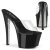 Pleaser SKY-301CRS Plateau Pantoletten Transparent Schwarz EU-35 / US-5