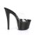 Pleaser SKY-301CRS Plateau Pantoletten Transparent Schwarz EU-35 / US-5