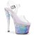 Pleaser SKY-308MC Plateau Stiefelette Transparent Blau EU-40 / US-10