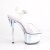 Pleaser SKY-308MC Plateau Stiefelette Transparent Blau EU-35 / US-5