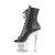 Pleaser SPECTATOR-1021RS Plateau Stiefeletten Lack Schwarz EU-40 / US-10