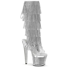 Pleaser SPECTATOR-2017RSF Plateau Stiefeletten Chrom...