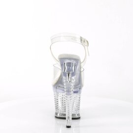 Pleaser SPECTATOR-708 Plateau Sandaletten Transparent EU-38 / US-8
