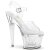 Pleaser SPECTATOR-708 Plateau Sandaletten Transparent EU-39 / US-9