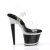 Pleaser SPECTATOR-708RS Plateau Sandaletten Strass Silber EU-39 / US-9