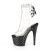 Pleaser STARDUST-1018C-2RS Plateau Stiefeletten Transparent Schwarz EU-35 / US-5