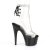Pleaser STARDUST-1018C-2RS Plateau Stiefeletten Transparent Schwarz EU-35 / US-5