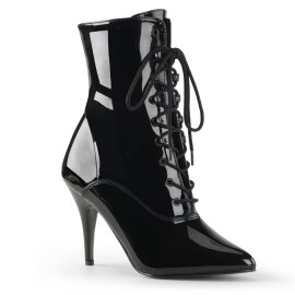 Pleaser VANITY-1020 Stiefeletten Lack Schwarz EU-38 / US-8