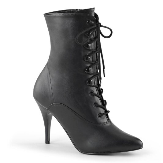 Pleaser VANITY-1020 Stiefeletten Kunstleder Schwarz EU-38 / US-8
