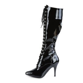 Pleaser VANITY-2020 Kniestiefel Lack Schwarz EU-44 / US-14