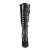 Pleaser VANITY-2020 Kniestiefel Lack Schwarz EU-44 / US-14
