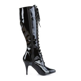 Pleaser VANITY-2020 Kniestiefel Lack Schwarz EU-37 / US-7