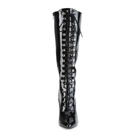 Pleaser VANITY-2020 Kniestiefel Lack Schwarz EU-38 / US-8