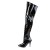 Pleaser VANITY-3010 Overknee Stiefel Lack Schwarz EU-43 / US-13