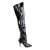 Pleaser VANITY-3010 Overknee Stiefel Lack Schwarz EU-43 / US-13