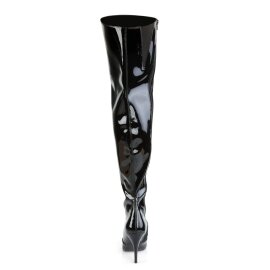 Pleaser VANITY-3010 Overknee Stiefel Lack Schwarz EU-38 / US-8