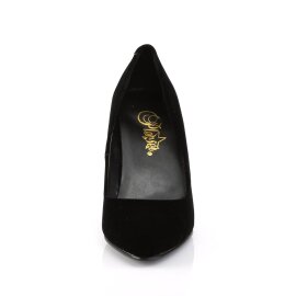 Pleaser VANITY-420 Pumps Samt Schwarz EU-41 / US-11