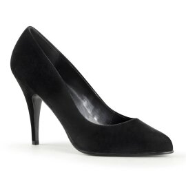 Pleaser VANITY-420 Pumps Samt Schwarz EU-39 / US-9