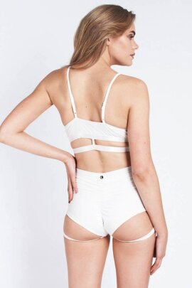 Lunalae Shorts Lure You High Waist Weiß L