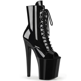 Pleaser XTREME-1021 Plateau Stiefeletten Lack Schwarz...