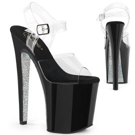 Pleaser XTREME-808CRS Plateau Sandaletten Transparent...