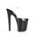 Pleaser XTREME-808CRS Plateau Sandaletten Transparent Schwarz EU-35 / US-5
