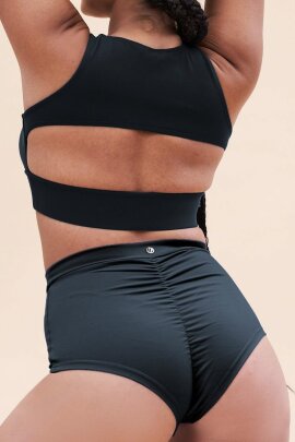 Lunalae Top Courtney V-Neck Schwarz