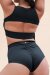 Lunalae Top Courtney V-Neck Schwarz M
