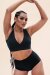 Lunalae Top Courtney V-Neck Schwarz XL